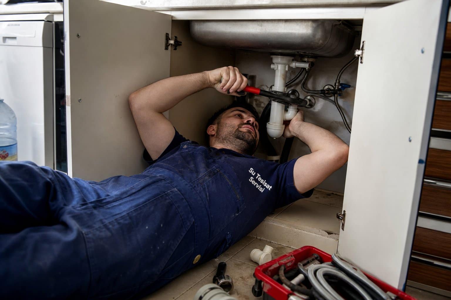 Lavabo altı boru değişimi
